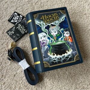 NWT Hocus Pocus Loungefly Crossbody Book Crossbody Purse Glow in the Dark